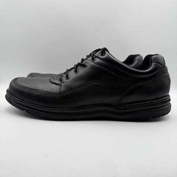 Rockport Mens World Tour Classic Lace Up Shoe US 15M EU 50 Black Leather EUC main image 6